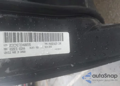 2013 Dodge Charger R/T from USA, damaged, VIN 2C3CDXCT2DH686595